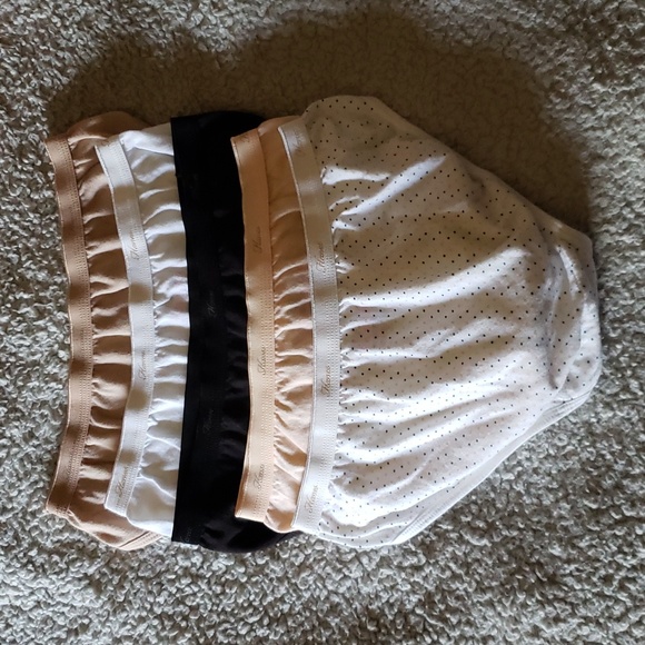 5/$20 NWOT Hanes Logo Waistband 100% Cotton No Ride Up Bikini Brief Panty Bundle - Picture 4 of 4